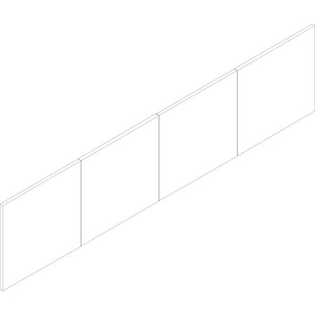 Groupe Lacasse Door, f/ Hutch with Open Back, 72inWx16inDx5/8inH, Sahara LASCANEA72P4R